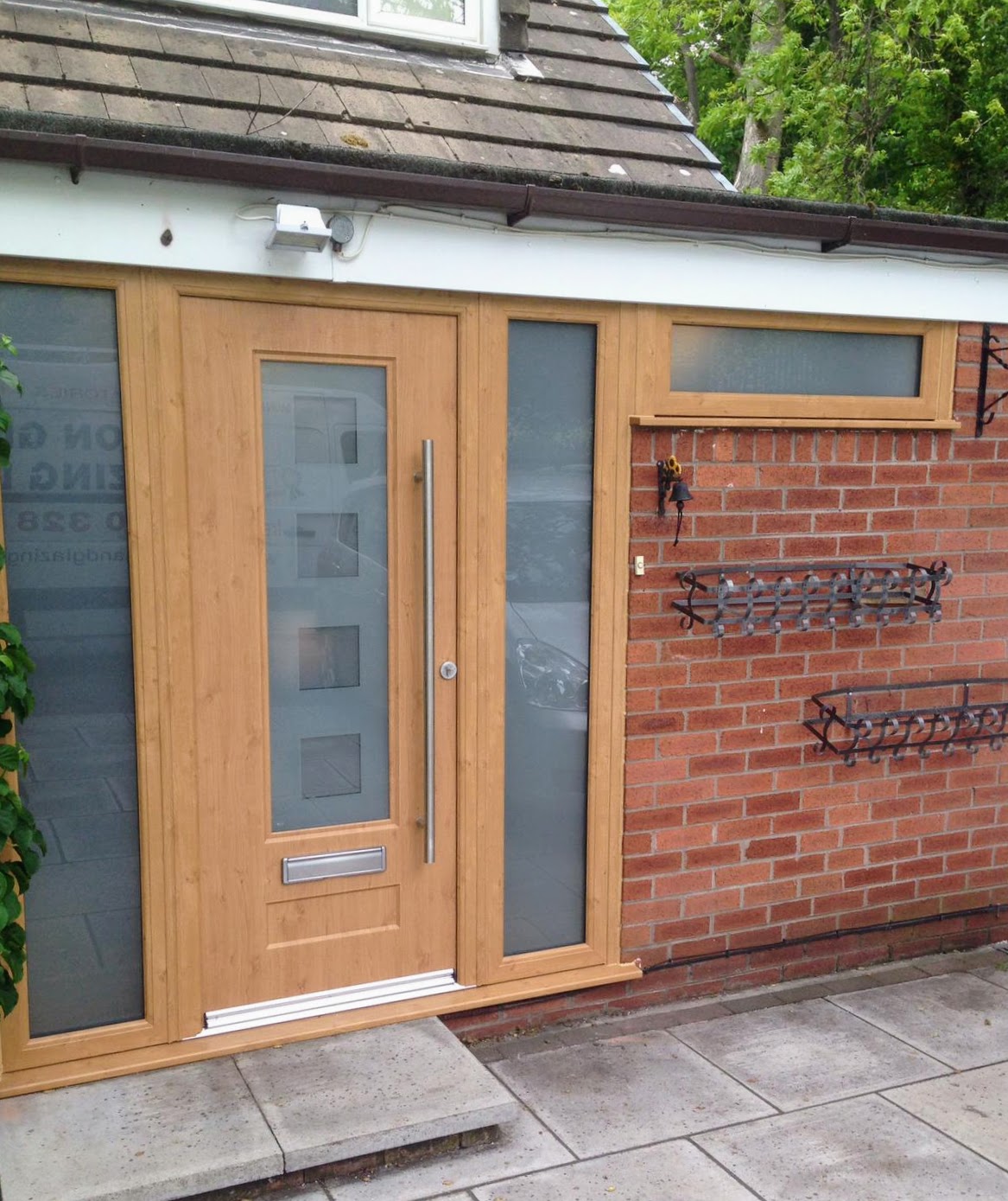 Rockdoor composite door installed on a residential property