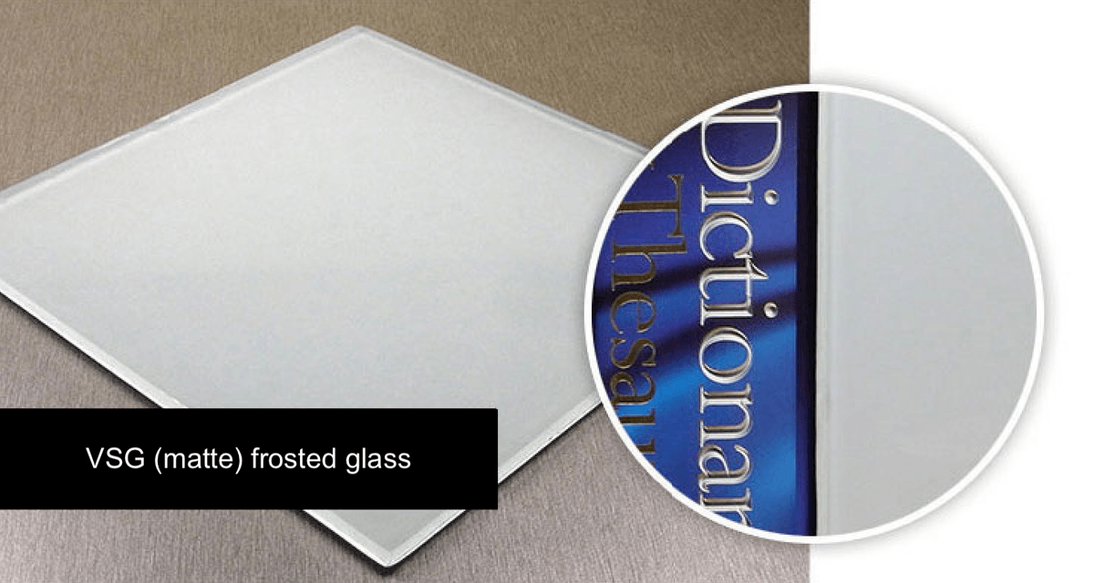 VSG matte frosted glass swatch