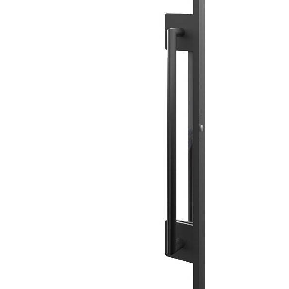 Brussels handle — slim plate with L-lever